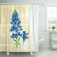 thumbnail image 1 of CYNLON Lupine Texas Bluebonnet on Floral Botanical Polyester Bathroom Decor Bath Shower Curtain 60x72 inch, 1 of 1