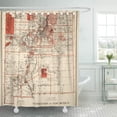 thumbnail image 1 of CYNLON Mexio Vintage Map of New Mexico Old Historical Cartograph Bathroom Decor Bath Shower Curtain 60x72 inch, 1 of 1