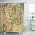 thumbnail image 1 of CYNLON Middle Earth Map Bathroom Decor Bath Shower Curtain 66x72 inch, 1 of 1
