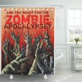 thumbnail image 1 of CYNLON Monster Zombie Apocalypse Creature Undead Living Dead Corpse Horror Bathroom Decor Bath Shower Curtain 60x72 inch, 1 of 1