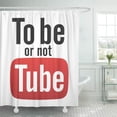 thumbnail image 1 of CYNLON Mood You The Be Not Shakespeare Funny Parody Famous Bathroom Decor Bath Shower Curtain 66x72 inch, 1 of 1