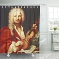 thumbnail image 1 of CYNLON Music Antonio Vivaldi Musicians Composers Classical Artists Komponists Bathroom Decor Bath Shower Curtain 66x72 inch, 1 of 1