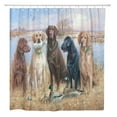thumbnail image 1 of CYNLON Nature Labrador Retriever Dogs Puppies Group Bathroom Decor Bath Shower Curtain 66x72 inch, 1 of 1