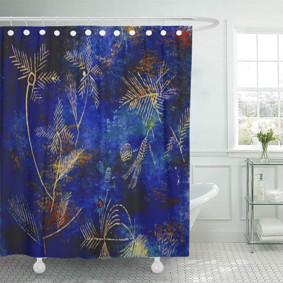 CYNLON Paul Klee Fairy Tales Abstract Bauhaus Bathroom Decor Bath Shower Curtain 66x72 inch