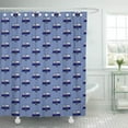 thumbnail image 1 of CYNLON RVing Rv and Camping Blue Vintage Trailer Cute Bathroom Decor Bath Shower Curtain 60x72 inch, 1 of 1