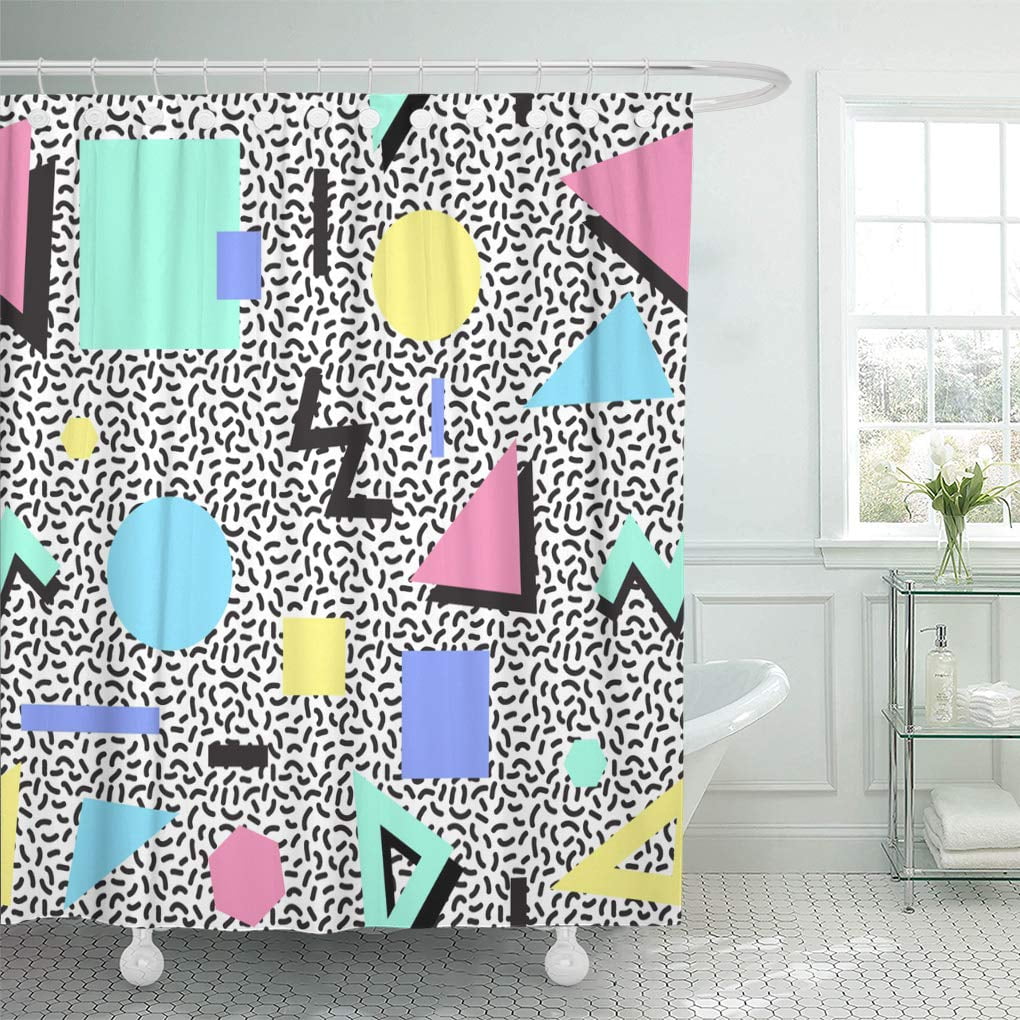 CYNLON Retro Vintage 80S or 90S Fashion Style Abstract Seamless Pattern ...