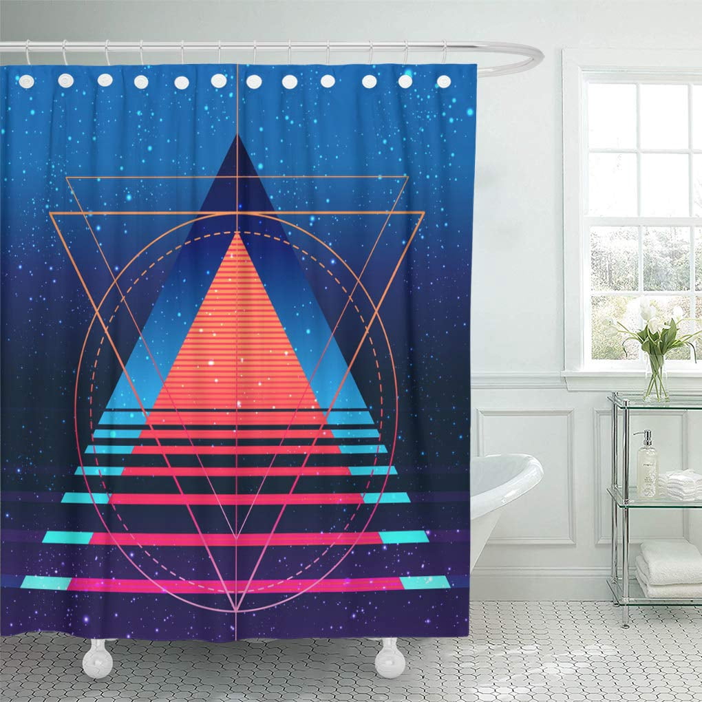 CYNLON Retro Vintage 80S or 90S Geometric Style Abstract Background ...