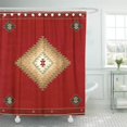 thumbnail image 1 of CYNLON South Southwest Western Tribal Red Home Cultural Bathroom Decor Bath Shower Curtain 60x72 inch, 1 of 1