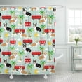 thumbnail image 1 of CYNLON Summer Cardigan Corgis at Beach Cute Tri and Red Bathroom Decor Bath Shower Curtain 60x72 inch, 1 of 1