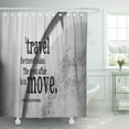 thumbnail image 1 of CYNLON Travel Robert Louis Stevenson Globe Photography Author Sake Great Bathroom Decor Bath Shower Curtain 66x72 inch, 1 of 1
