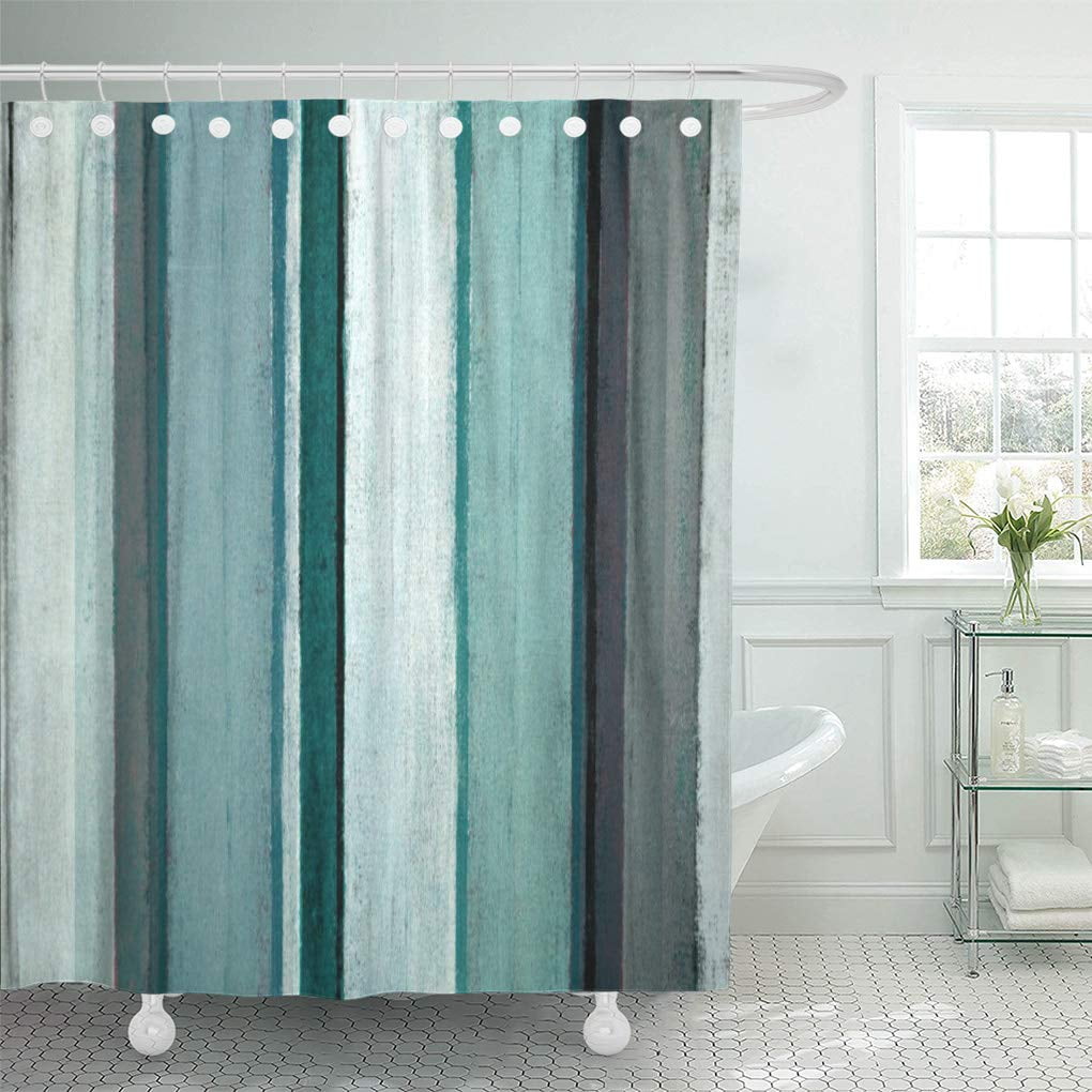 CYNLON Turquoise Link Teal and Abstract Modern Contemporary Accent Bathroom  Decor Bath Shower Curtain 60x72 inch - Walmart.com, image size:1020x1020