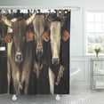 thumbnail image 1 of CYNLON Western Rodeo Bull Cows Cowboy Southwest Mojo Bathroom Decor Bath Shower Curtain 66x72 inch, 1 of 1
