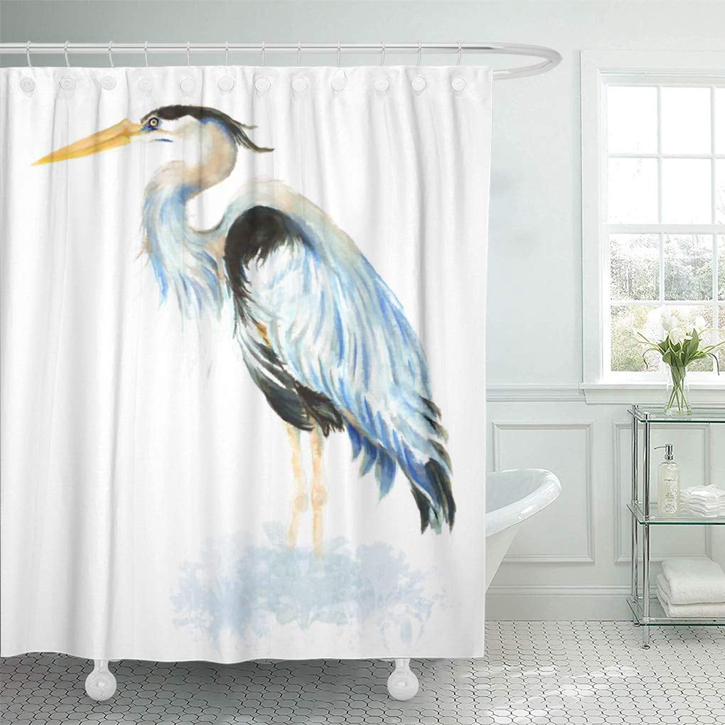 CYNLON Wildlife Watercolor Great Blue Heron Nature Birder Birding ...