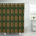 thumbnail image 1 of CYNLON Yellow Paisly Green Paisley Pattern Paisely Hunter Bathroom Decor Bath Shower Curtain 66x72 inch, 1 of 1