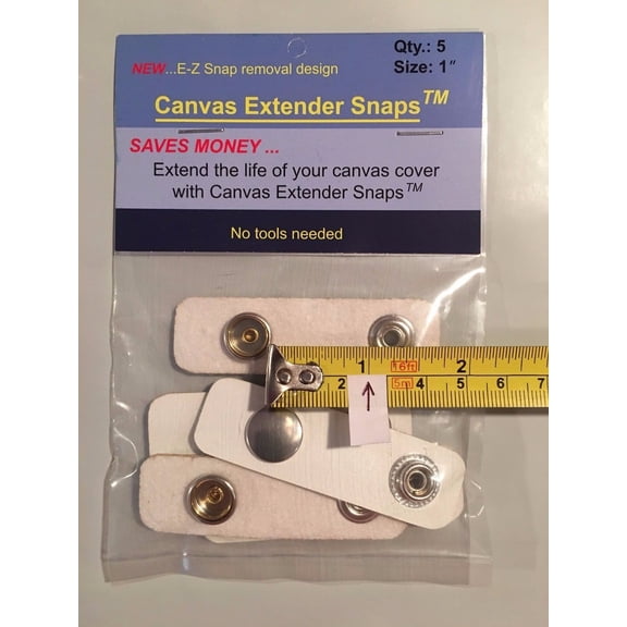 CYP Boat Canvas Extender Snaps Boating Accessories 5 Per Bag Improved Easy Released Tabs - 1 inch