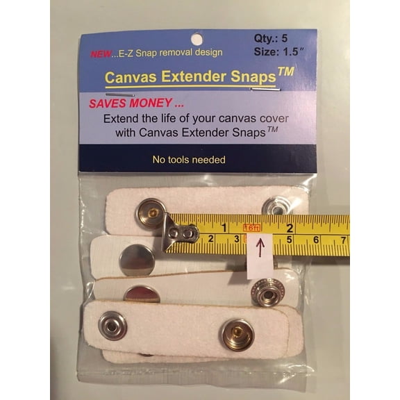 CYP Boat Canvas Snap Extender Boating Accessories 5 Per Bag 1.5" Inch
