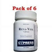 أقراص CYPRESS Rena-Vite ، 100ct 6 Pack