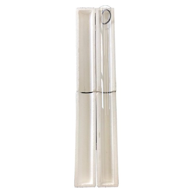CYQUIO 1PC Glass Tube Replacement for 4Sided Tall Flame Style Patio