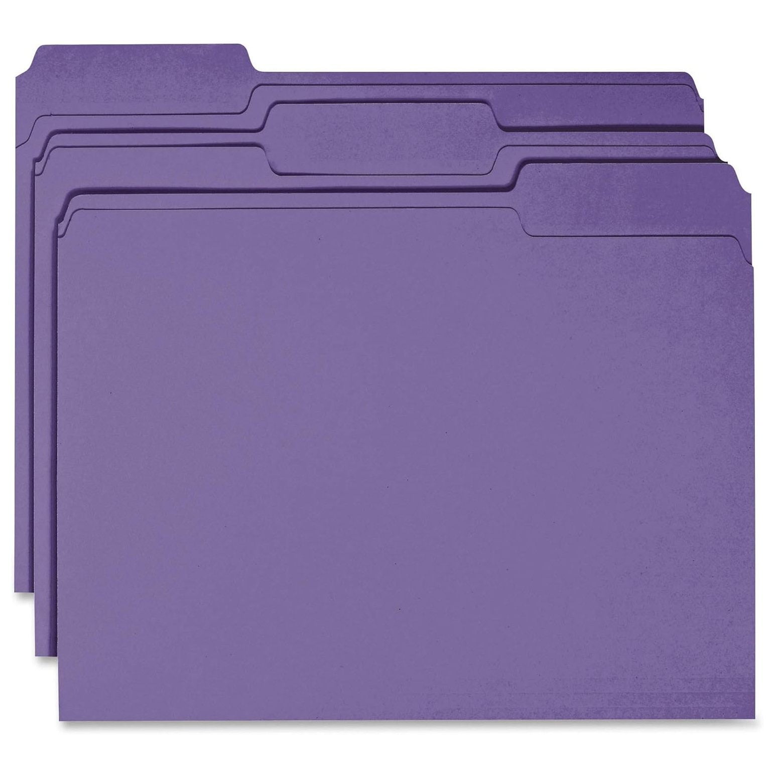 CYQUIO 1ply Tab Colored File Folder