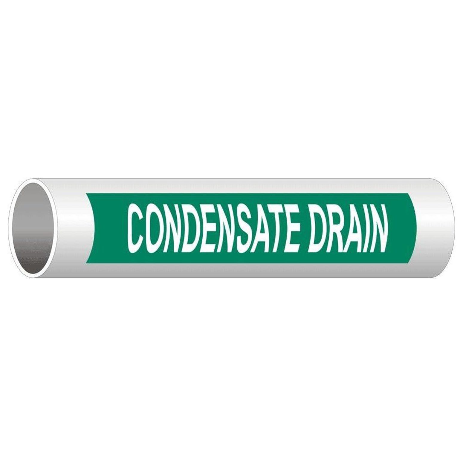 CYQUIO Condensate Drain English + Spanish ASME A13.1 Pipe Label Decal