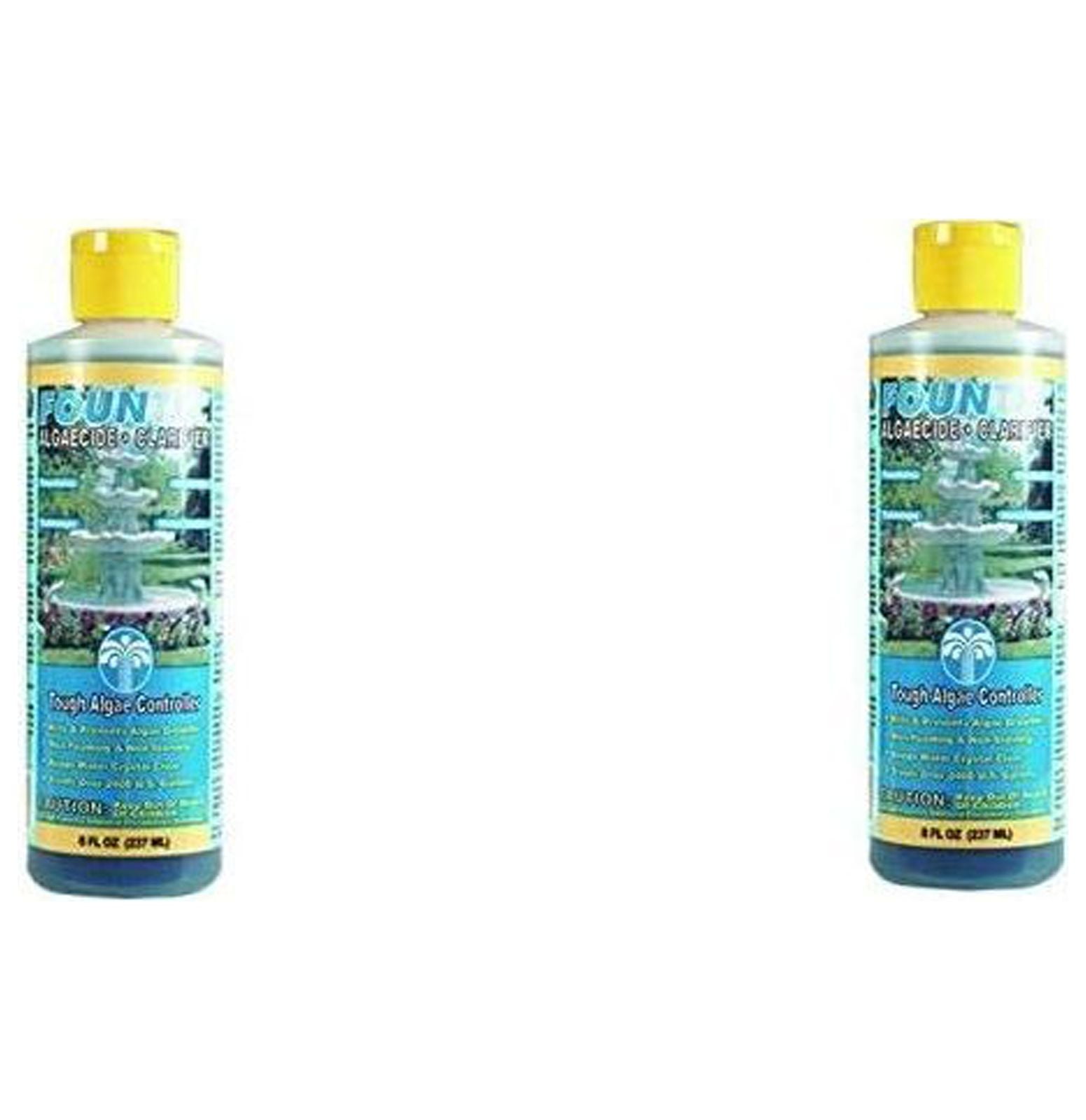 CYQUIO FounTec Algaecide and Clarifier, 8 oz. Bottles (Pack of 2