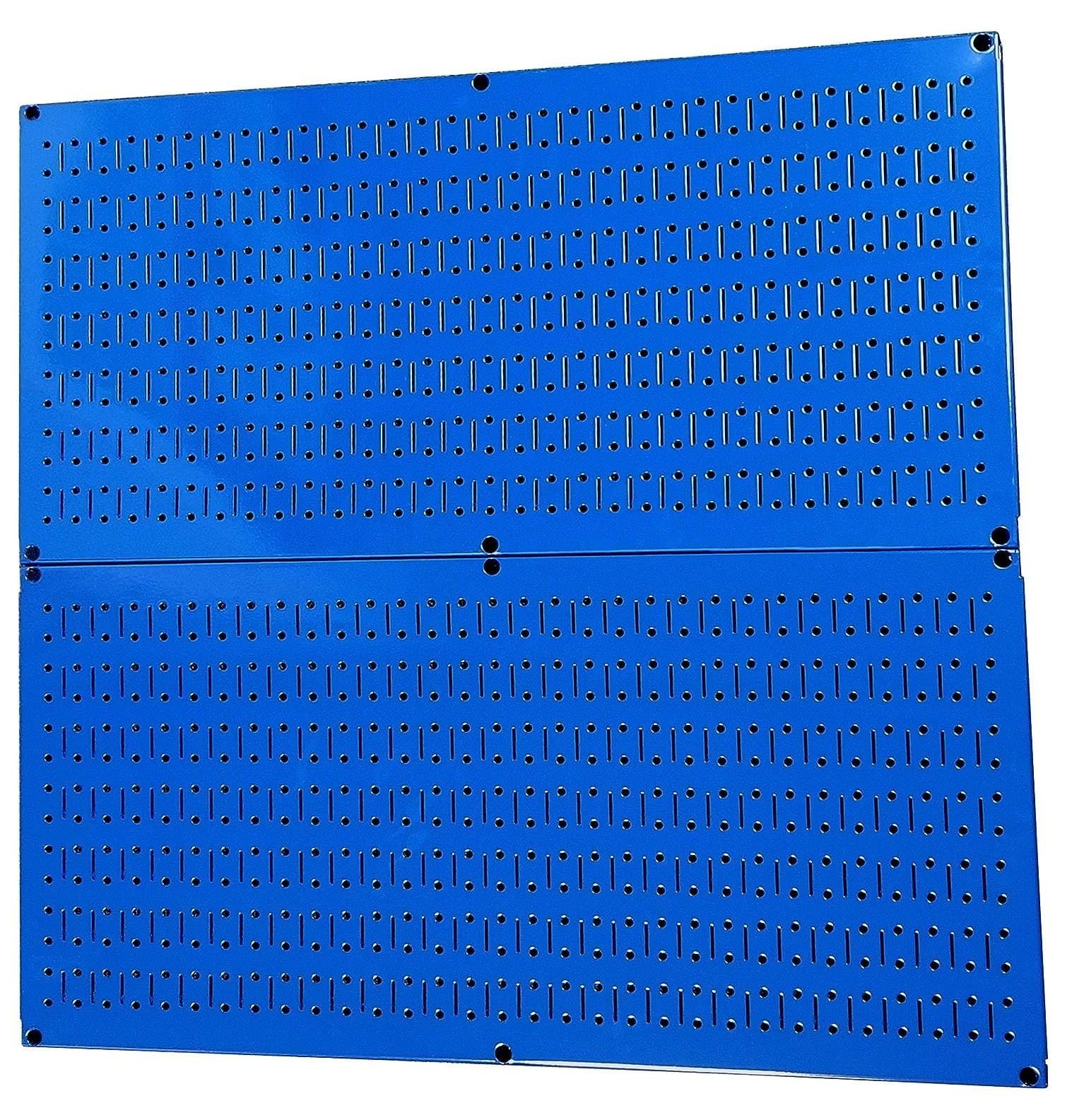 CYQUIO Pegboard Rack Steel Pegboard Pack Blue Peg Boards Two 32Inch