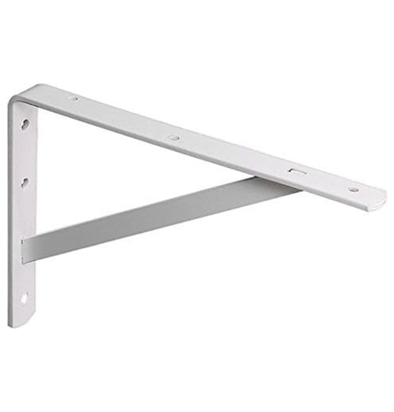 CYQUIO White Steel Bracket Ga. 16 in. L 600 lb.