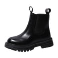 thumbnail image 1 of CYRBOKO Ankle Boots for Girls, Soft Sole Outdoor Fall Comfort Girls Riding Boots Black Size 11 (Little Kids), 1 of 8