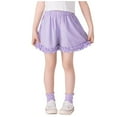 thumbnail image 1 of CYRBOKO Athletic Shorts for Girls, Holiday Casual Elastic Waist 2025 Summer Shorts Purple Size 7-8T, 1 of 2