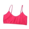thumbnail image 1 of CYRBOKO Bars for Girls, Cotton Comfortable Cami Breathable Soft Teen Girls Bras Red Size S, 1 of 3