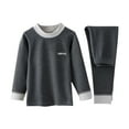 thumbnail image 1 of CYRBOKO Base Layer Sets for Boys, Long Sleeve Winter Elastic Waist Cotton Underwear sets Black Size 5-6 T, 1 of 2