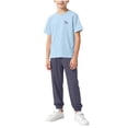 thumbnail image 1 of Cethrio Boys Active Outfit Sets, Breathable Sports Two-Piece Crew Neck Short Sleeve Summer T-Shirts and Joggers Blue Size 11-12 T, 1 of 9