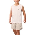 thumbnail image 1 of CYRBOKO Boys Active Outfit Sets, Sleeveless Quick-dry Two-piece Summer Sports Sets White Size 10-12 T, 1 of 8