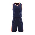 thumbnail image 1 of CYRBOKO Boys Athletic Outfit Sets, Elastic Waist Sleeveless Quick-dry V-neck Tank Top with Shorts Dark Blue Size 12 T, 1 of 6
