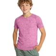 thumbnail image 1 of CYRBOKO Boys Athletic Shirts, Short Sleeve Summer Quick-dry Stretchy Kids' Activewear Tops Hot Pink Size 5-6 T, 1 of 4