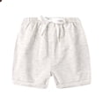 thumbnail image 1 of CYRBOKO Boys Athletic Shorts, Elastic Waist Beach Casual Drawstring Summer Bottoms Gray Size 7-8 T, 1 of 6