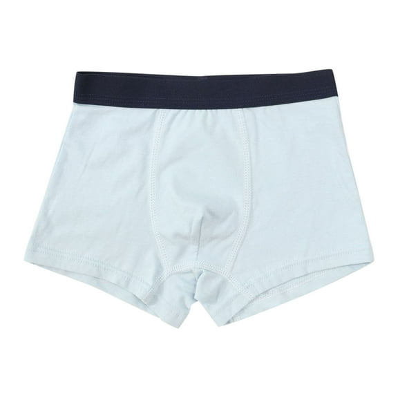 CYRBOKO Boys'Boxers, Cotton Soft Elastic Waist Comfy Boys Underwear Light Blue Size 12-13 T