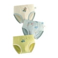 thumbnail image 1 of CYRBOKO Boys Briefs, Elastic Waist Cotton 3-piece Boys Underwear Green Size 5-6 T, 1 of 3