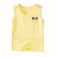 thumbnail image 1 of CYRBOKO Toddler Boys Cotton Tank Tops, Crew Neck Breathable Casual Summer Athletic Tops for Kids Yellow Size 2-3 T, 1 of 5