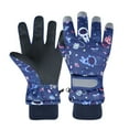 thumbnail image 1 of CYRBOKO Boys Gloves, Waterproof Athletic Thermal Cotton Winter Gloves Navy Size 4-6 T, 1 of 2