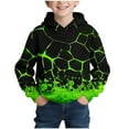 thumbnail image 1 of CYRBOKO Boys Graphic Hoodies, Long Sleeve Thermal Casual Fall Winter Sweatshirts Green Size 7-8 T, 1 of 7