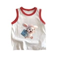 thumbnail image 1 of CYRBOKO Boys Graphic Tank Tops, Sleeveless Casual Printed Cotton Summer Undershirts Red Size 9-10 T, 1 of 3