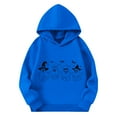 thumbnail image 1 of CYRBOKO Boys Halloween Hoodies, Long Sleeve Loose Fit Holiday Casual Kids Sweatshirts Blue Size 13-14 T, 1 of 5
