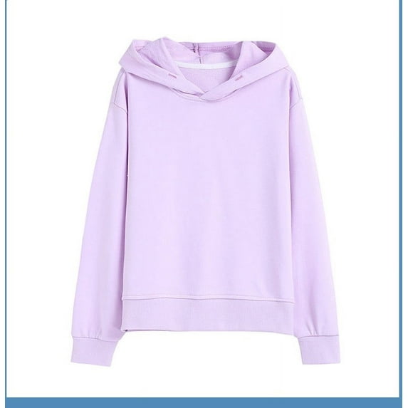 CYRBOKO Boys Hoodies, Autumn Soft Cotton Comfy Pullover with Long Sleeve Purple Size 5-6 T