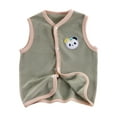 thumbnail image 1 of CYRBOKO Boys Inner Vests, Inner Button Sleeveless Thermal Fall Clothing Gray Size 5-6 T, 1 of 3