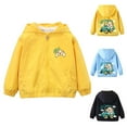 thumbnail image 1 of CYRBOKO Boys' Jeckets, Zip up 2025 Lightweight Long Sleeve Hooded Outerwear Yellow Size 6 T, 1 of 6