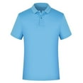 thumbnail image 1 of CYRBOKO Boys Polos, Short Sleeve Quick-dry Summer Casual Athletic Tops Sky Blue Size 11-12 T, 1 of 5