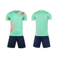 thumbnail image 1 of CYRBOKO Boys Soccer Jersey Sets, Short Sleeve Two-piece Crew Neck Elastic Waist Summer Athletic Outfit Sets Green Size 11-12 T, 1 of 5