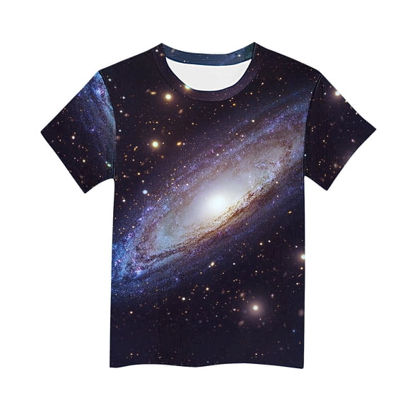 CYRBOKO Boys Summer T-shirts, Casual Short Sleeve Crewneck Gift Graphic Tees Multicolor Size 3-15 T
