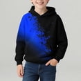 thumbnail image 1 of CYRBOKO Boys Sweatshirts, Hooded Gradient Printed Casual Long Sleeve Pullover Tops Blue Size 5-6 T, 1 of 7